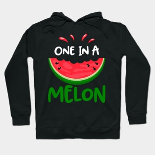 One In A Melon Cute Summer Watermelon Hoodie